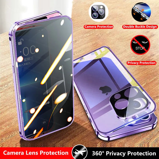 Anti-Peep Privacy Magnetic Adsorption Case